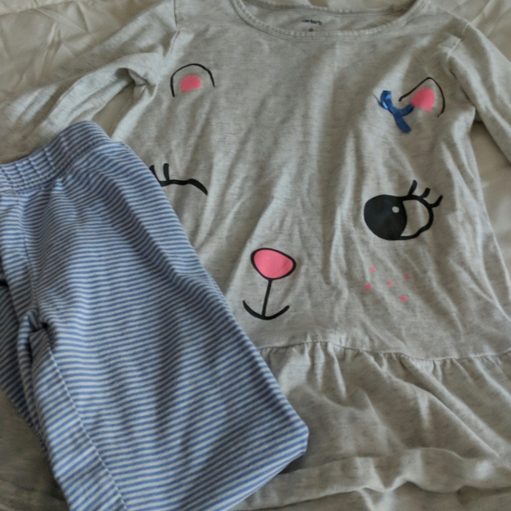 Carter's long sleeve shirt and matching legging se